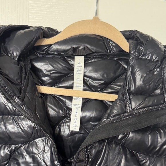 lululemon athletica Glossy Black Puffer Jacket - Picture 2 of 4